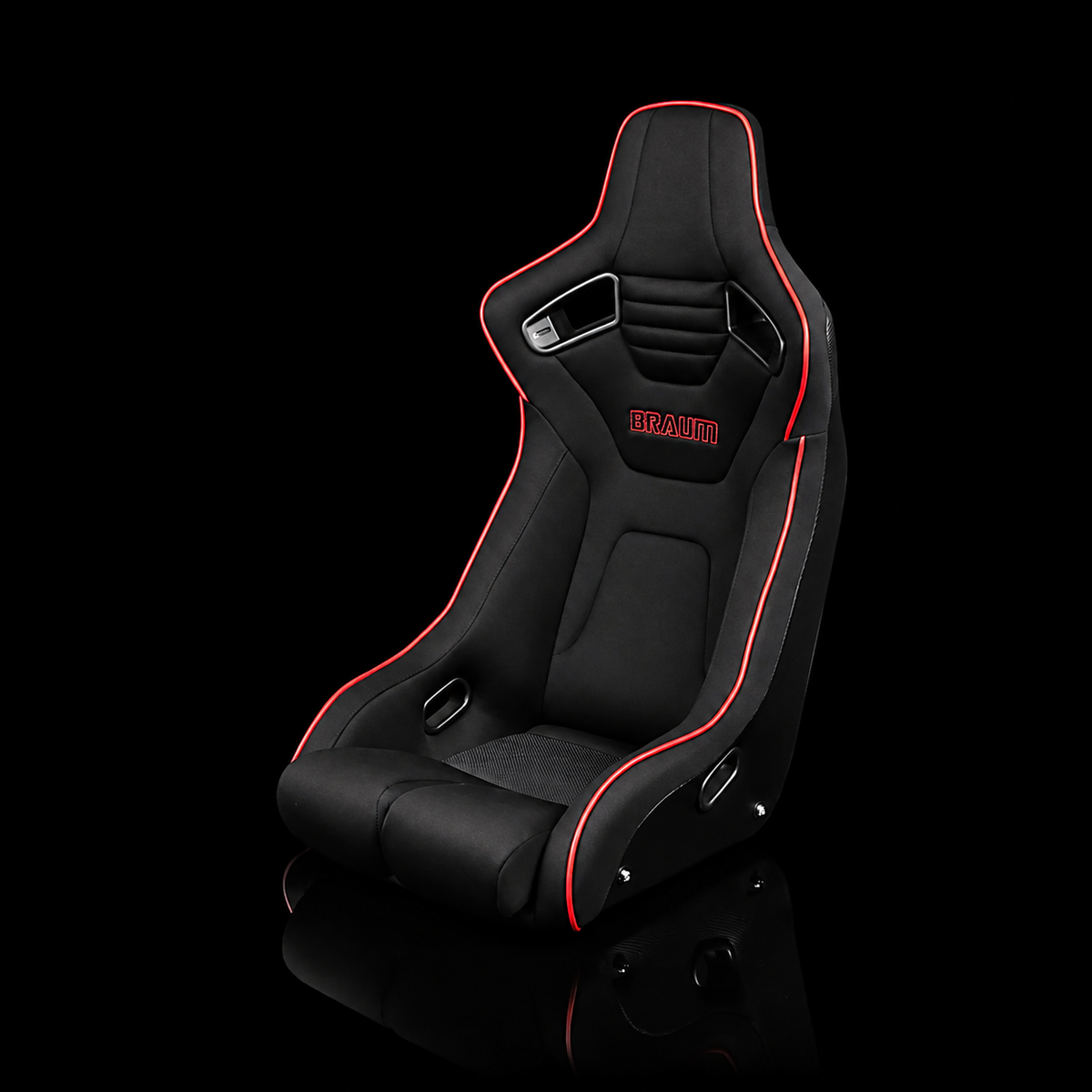 Braum BRR1R-BKRS — Black Cloth | Red Trim