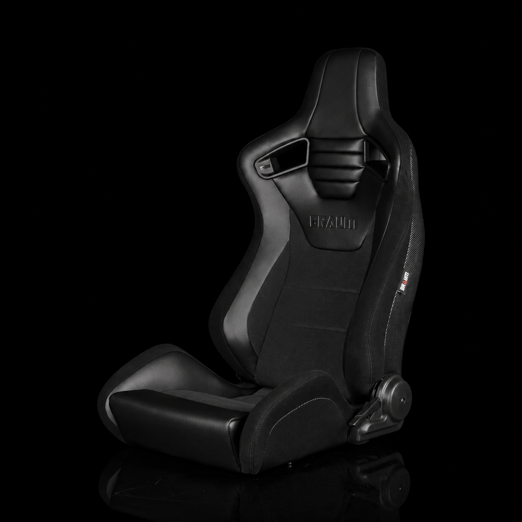 Braum BRR1S-BKBS — Black Leatherette | Black Cloth