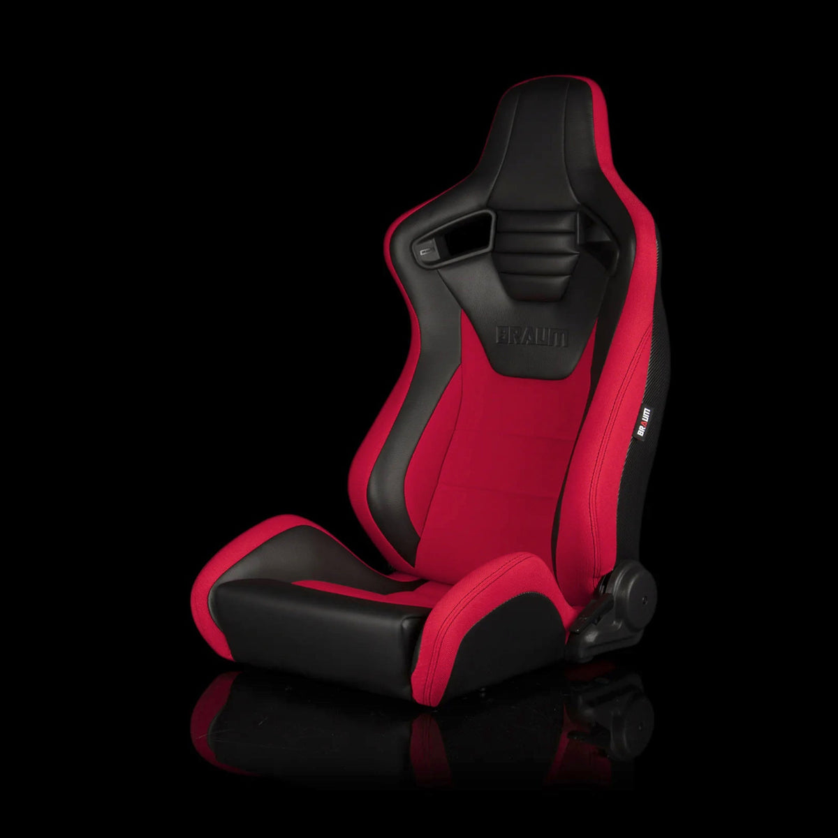 Braum BRR1S-BKRD — Black Leatherette | Red Cloth