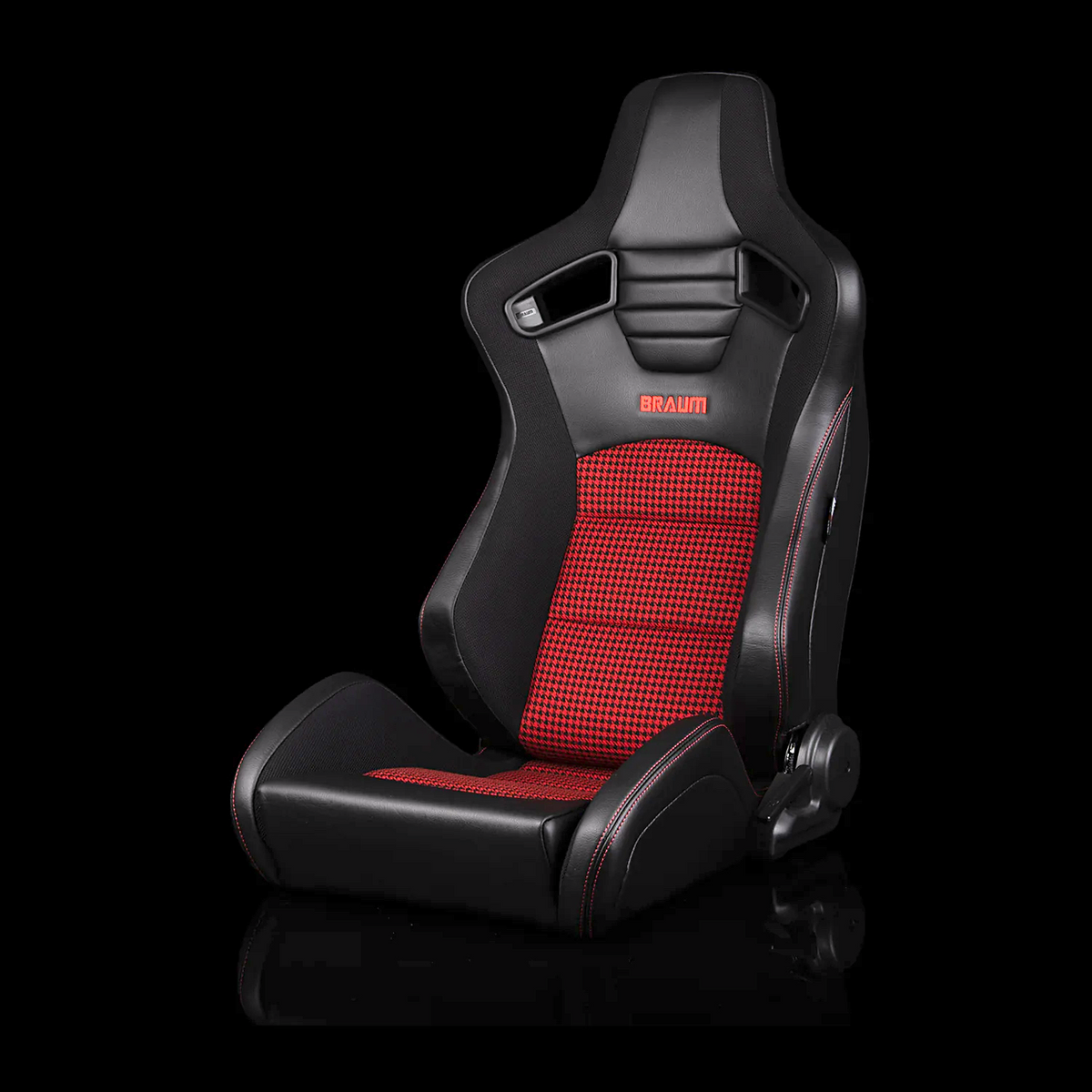 Braum BRR1S-BKRH — Black Leatherette | Red Houndstooth