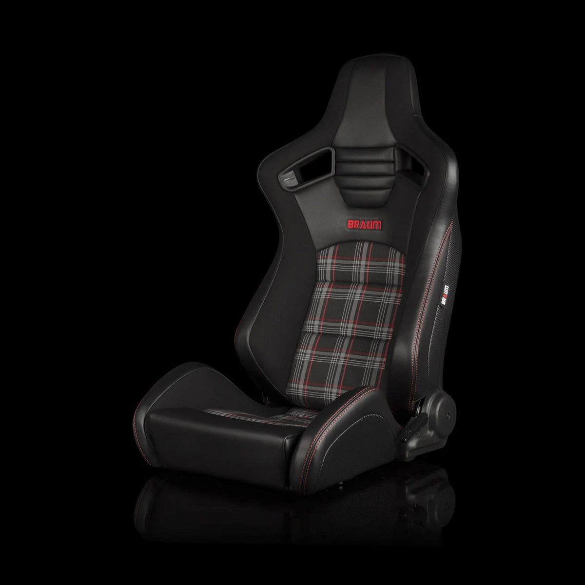 Braum BRR1S-RDPF — Black Leatherette | Red Plaid