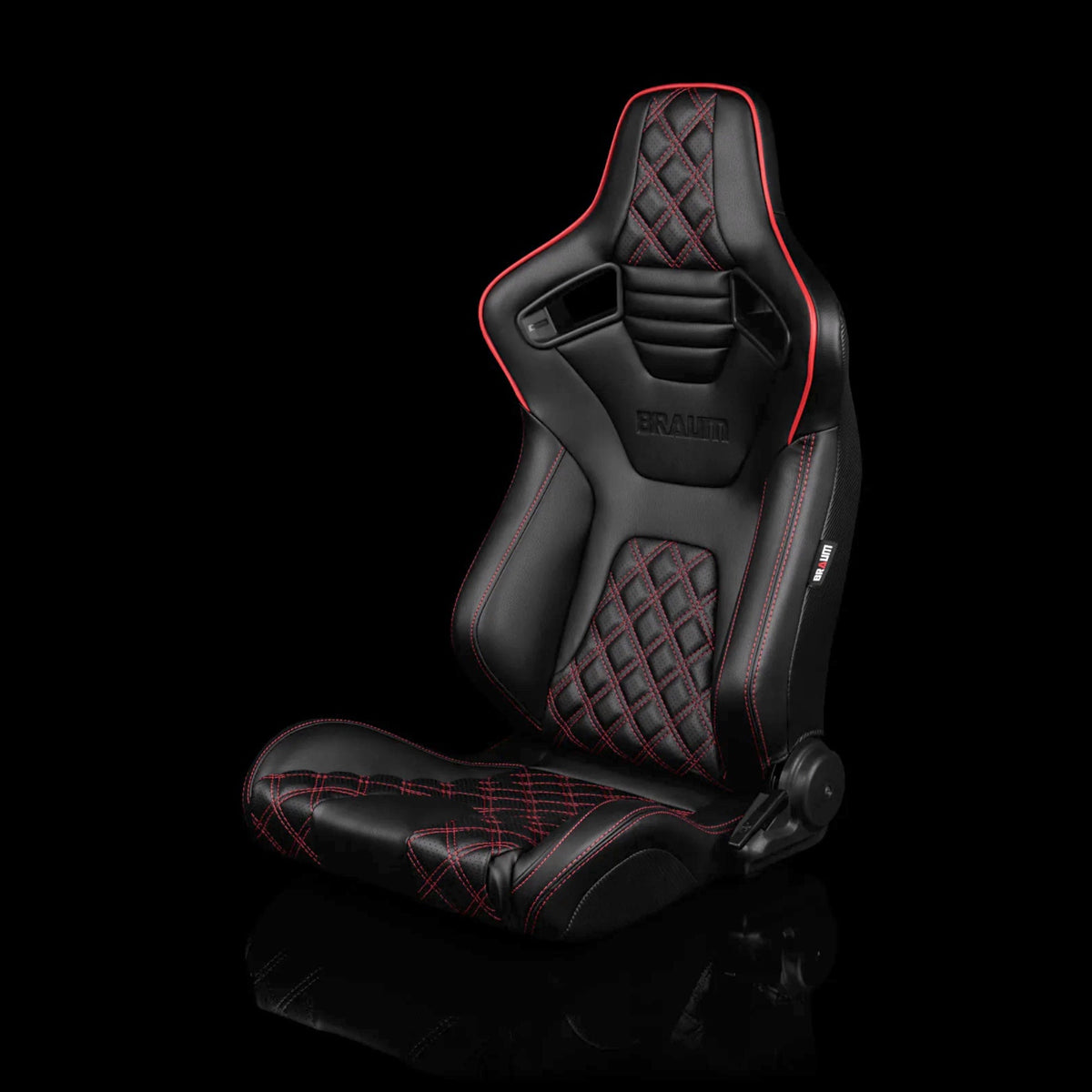 Braum BRR1X-BDDRS — Black Leatherette | Diamond Edition | Red Trim