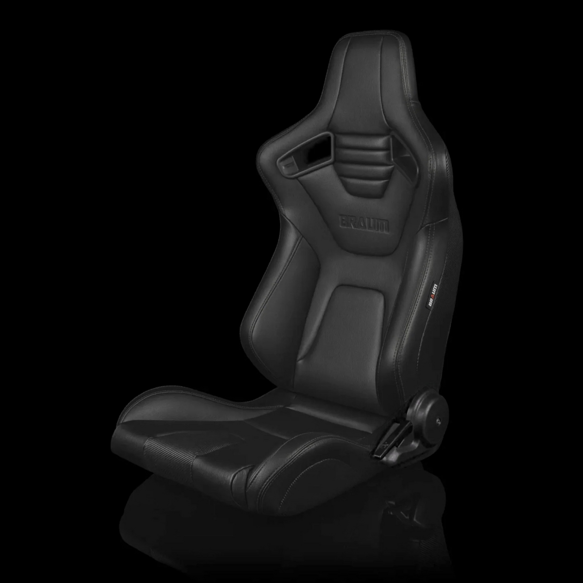 Braum BRR1X-BKBS — Black Leatherette | Black Stitching