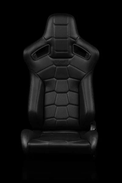 BRAUM ELITE-X Series Sport Reclinable Seats - Pair - Black (Komodo Edition)