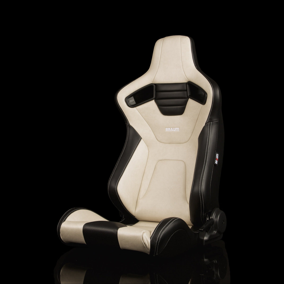 Braum BRR1X-MKWK — Greige Leatherette | White Stitching