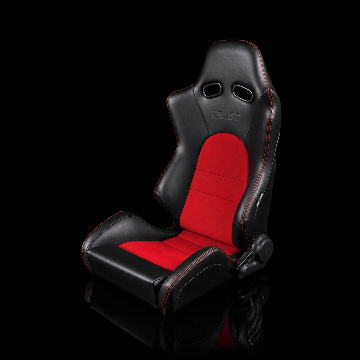 Braum BRR2-BKRD — Black Leatherette | Red Cloth