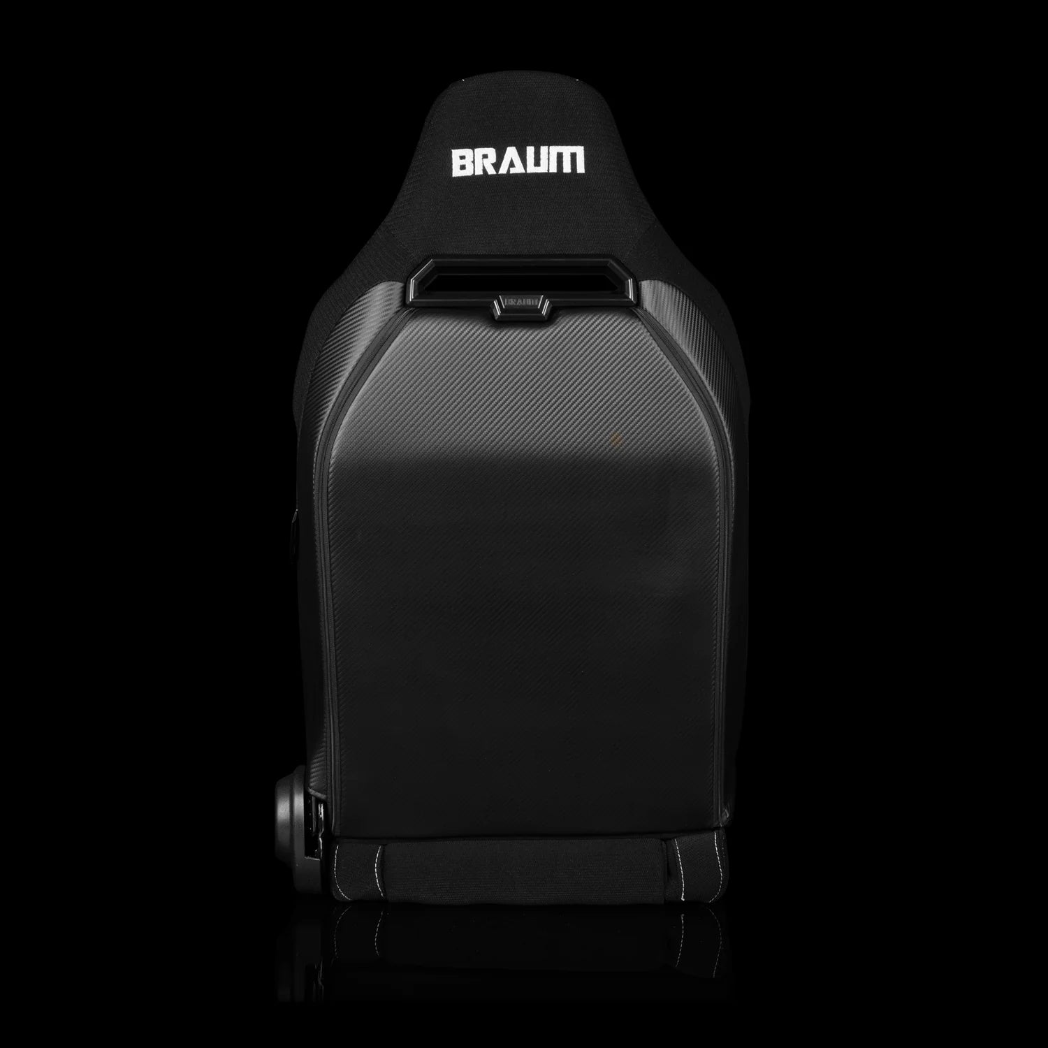 Braum Racing VIPER-X Series Sport Reclinable Seats- Pair - Black Jacquard (White Piping)