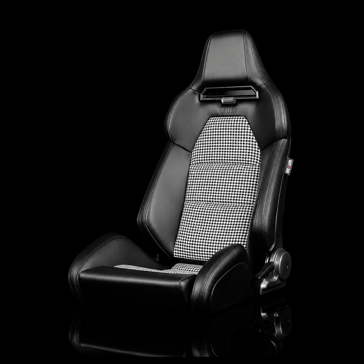 Braum VIPER-X BRR3-BKBH3 — Black Leatherette | Houndstooth Fabric