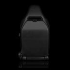 Braum Racing VIPER-X Series Sport Reclinable Seats- Pair - Black Leatherette (Black Suede Inserts)