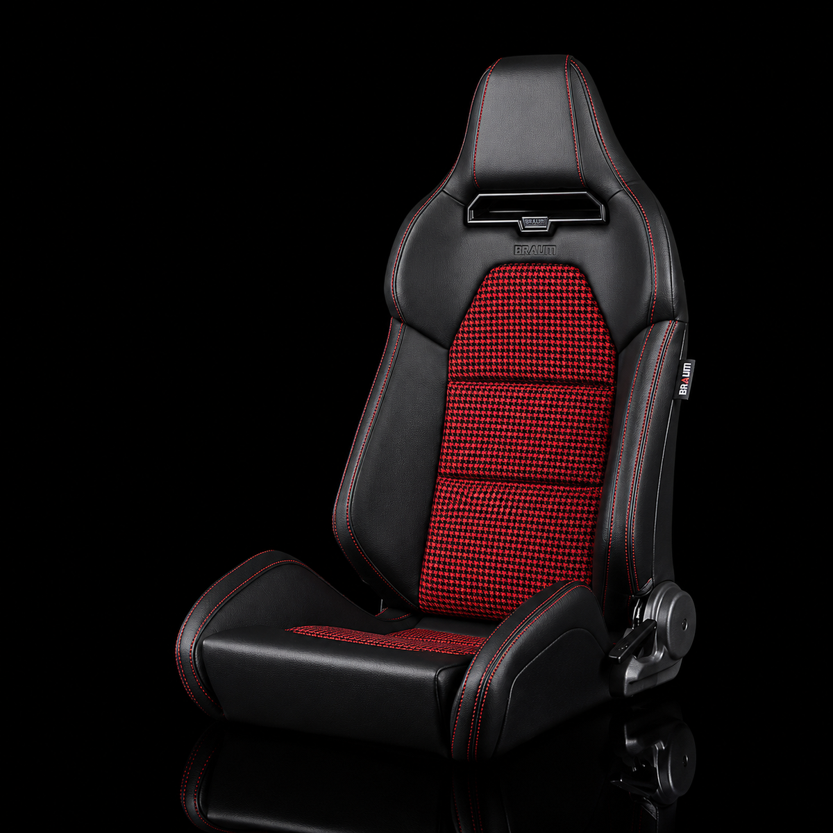 Braum VIPER-X BRR3-BKRH3 — Black Leatherette | Red Houndstooth