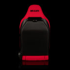 Braum Racing VIPER-X Series Sport Reclinable Seats- Pair - Red Jacquard (Black Piping)