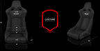VENOM-R Fixed Back Bucket Seat - Black Cloth