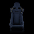VENOM-R Fixed Back Bucket Seat - Navy Blue Cloth