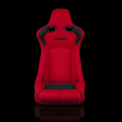 VENOM-R Fixed Back Bucket Seat - Red Cloth