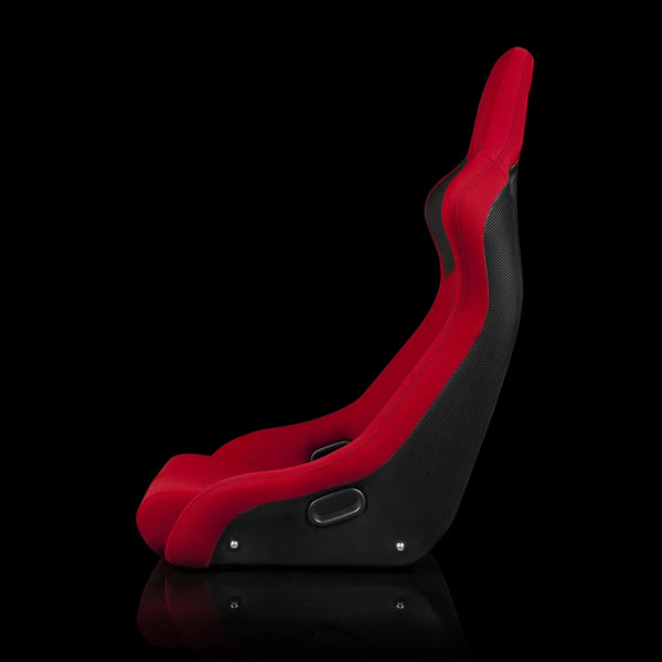 VENOM-R Fixed Back Bucket Seat - Red Cloth