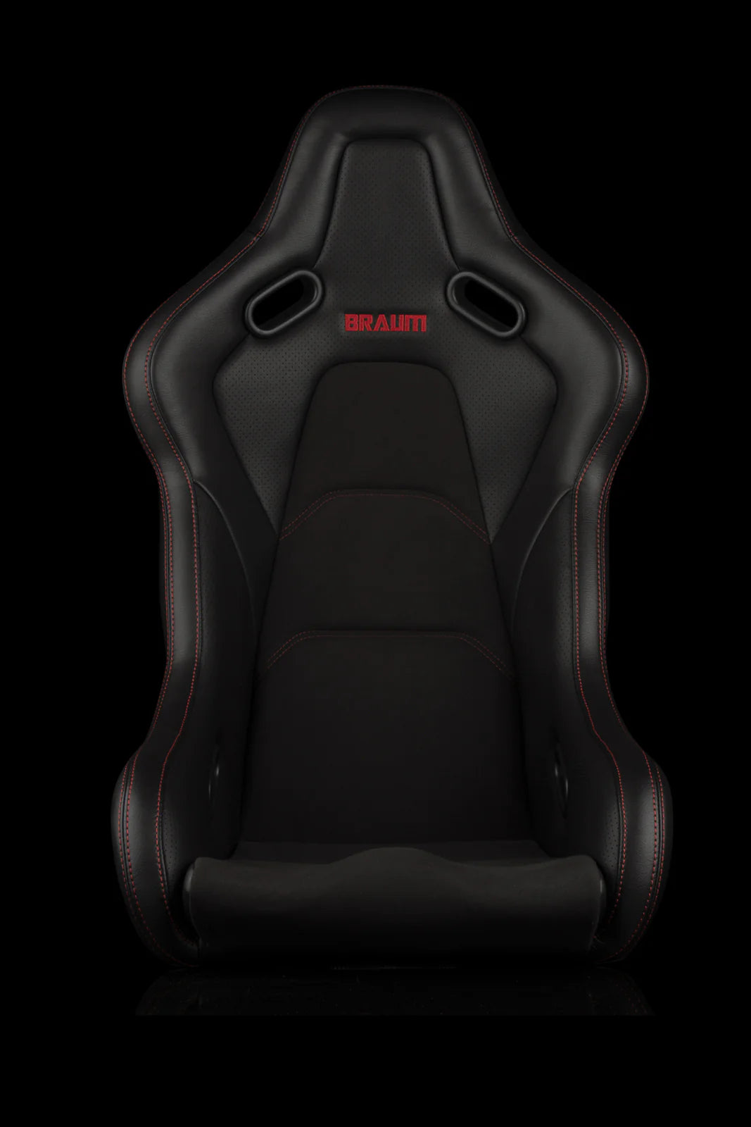 Braum Racing FALCON-S Series Fixed Back Bucket Composite Seat - Pair - Black Leatherette / Alcantara Inserts