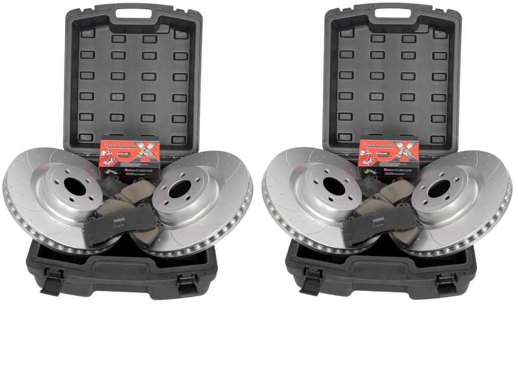 Pedders SportsRyder Brake Kit - Front and Rear - Ford Mustang S550 GT / EcoBoost With Performance Pack (2015-2023)