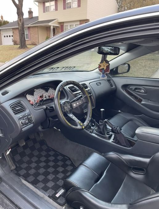 Phase 2 Motortrend (P2M) Checkered Carpet Race Floor Mats - Honda Accord Coupe (1998-2002)