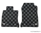 Phase 2 Motortrend (P2M) Front & Rear Checkered Race Carpet Floor Mats - Subaru BRZ (2022+)