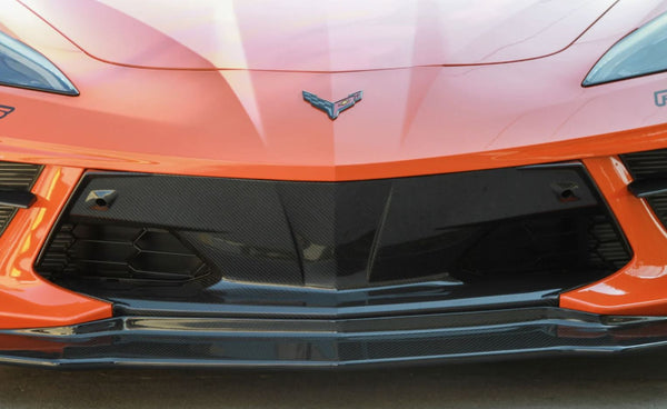 APR Performance Carbon Fiber Front Bumper Center Bezel - Chevrolet Corvette C8