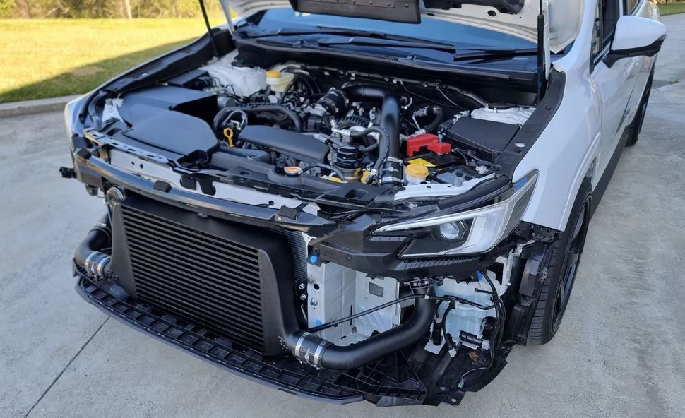Process West Stage 2 Front Mount Intercooler Kit - Black Core - Subaru WRX (2022-2023)