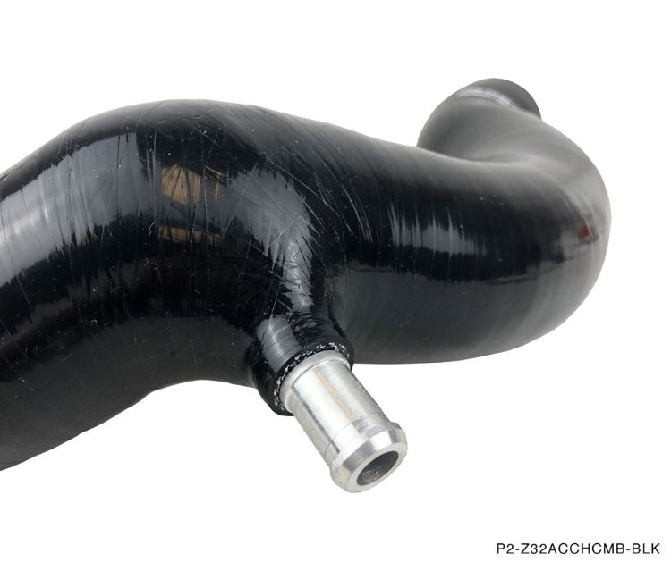 P2M Silicone Accordion Turbo Hose Kit - Black - Nissan Z32 300zx VG30DETT (1990-1996) - P2-Z32ACCHCMB-BLK