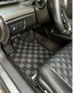 Phase 2 Motortrend (P2M) Checkered Carpet Race Floor Mats - Acura TSX CU1 CU2 (2009-2014)