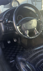 Phase 2 Motortrend (P2M) Checkered Carpet Race Floor Mats - Chevrolet C5 Corvette (1997-2004)