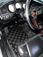 Phase 2 Motortrend (P2M) Checkered Carpet Race Floor Mats - Acura CL Coupe [YA4] (2000-2003)