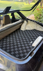 Phase 2 Motortrend (P2M) Checkered Carpet Race Trunk Mat - Porsche 944 Coupe (1982-1991)