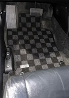 Phase 2 Motortrend (P2M) Checkered Carpet Race Floor Mats - Honda Accord Coupe (2008-2012)