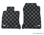 Phase 2 Motortrend (P2M) Front & Rear Checkered Race Carpet Floor Mats - Toyota GR86 (2022+)