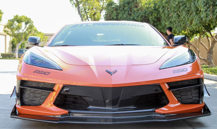 APR Performance Carbon Fiber Front Bumper Center Bezel - Chevrolet Corvette C8