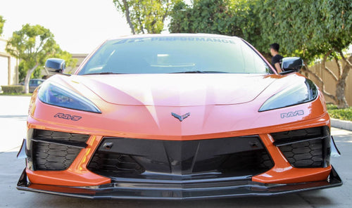 APR Performance Carbon Fiber Front Bumper Center Bezel - Chevrolet Corvette C8