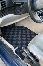 Phase 2 Motortrend (P2M) Checkered Carpet Race Floor Mats - Porsche 924 944 968 Coupe
