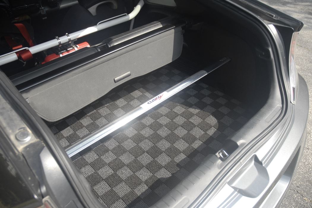 Phase 2 Motortrend (P2M) Checkered Carpet Race Trunk Mat - Honda CR-Z ZF1/ZF2 (2010-2016)