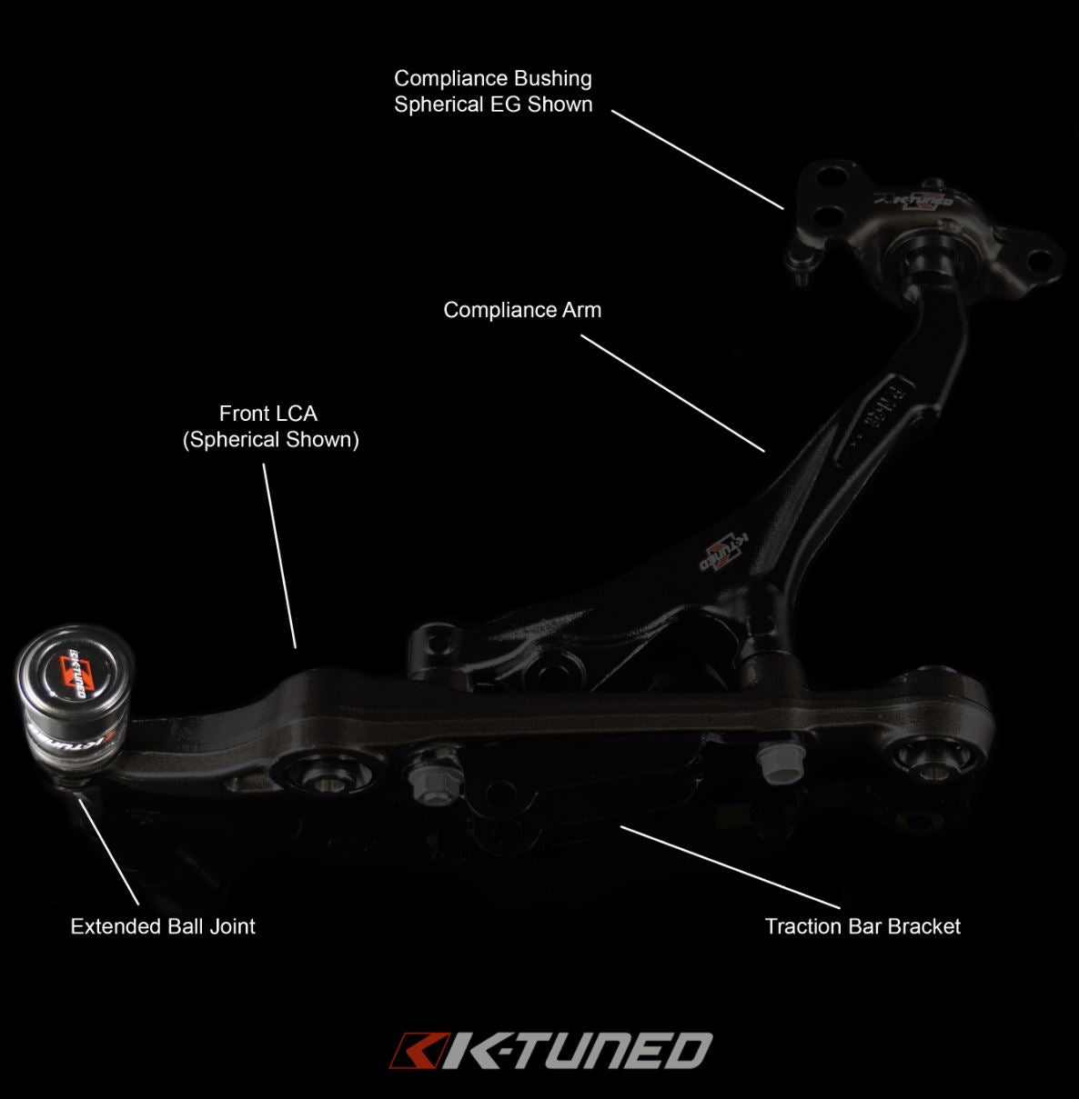 KTDRCA920 KTuned Extended Roll Center Adjusters / Ball Joints