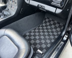 Phase 2 Motortrend (P2M) Checkered Front Floor Mats - BMW Z3 Coupe & Roadster (1996-2002)