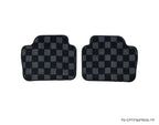 P2M Checkered Floor Mats - BMW F30 3-Series (2011-2019) - P2-CPTF304DFRDG-TP