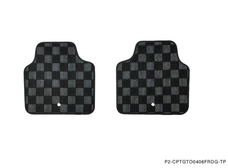 Phase 2 Motortrend (P2M) Checkered Carpet Race Floor Mats - Pontiac GTO (2004-2006)