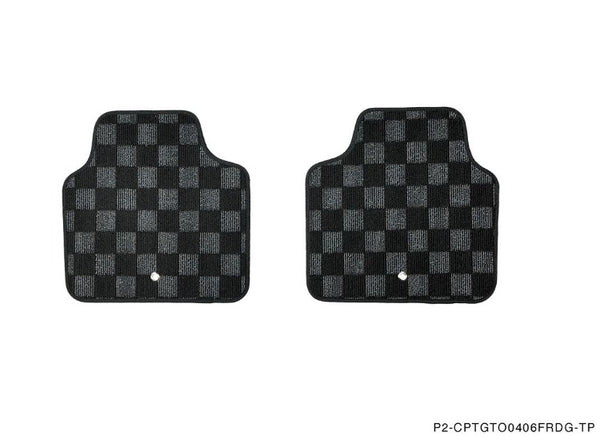 Phase 2 Motortrend (P2M) Checkered Carpet Race Floor Mats - Pontiac GTO (2004-2006)