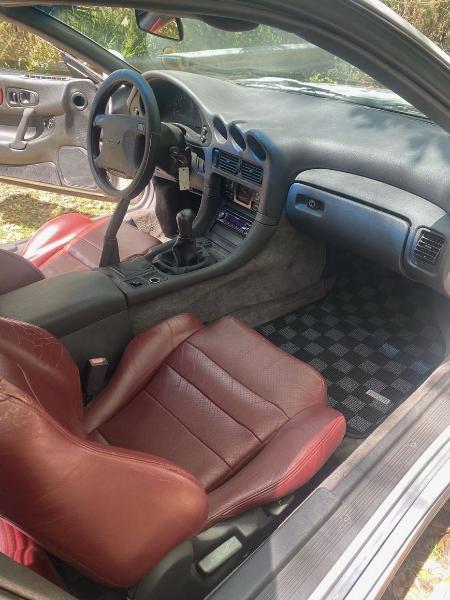 Phase 2 Motortrend (P2M) Checkered Carpet Race Floor Mats - Mitsubishi 3000GT (1991-1995)