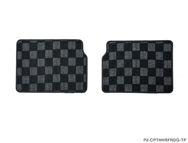 Phase 2 Motortrend (P2M) Checkered Carpet Race Floor Mats - Chevrolet HHR (2006-2011)