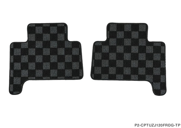 Phase 2 Motortrend (P2M) Checkered Carpet Race Floor Mats - Lexus GX470 UZJ120 (2003-2009)