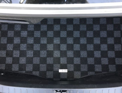 Phase 2 Motortrend (P2M) Checkered Carpet Race Trunk Mat - Infiniti G35 Sedan (2007-2008)