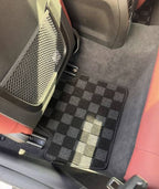 Phase 2 Motortrend (P2M) Checkered Carpet Race Floor Mats - BMW 4-SERIES Coupe G22/G82 (2020-2025)