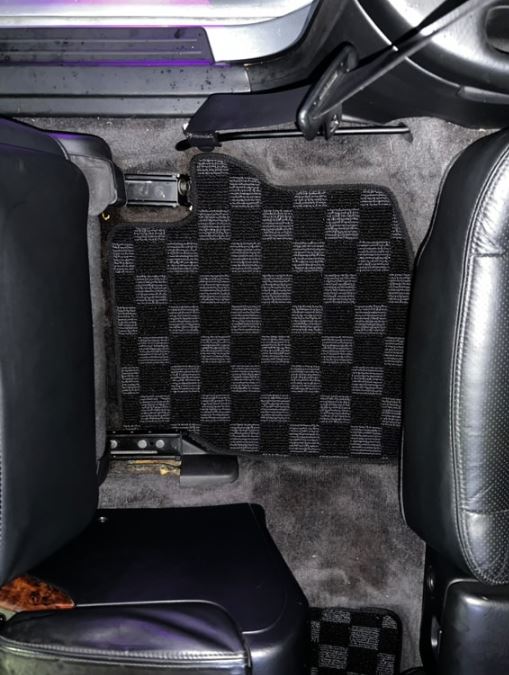Phase 2 Motortrend (P2M) Checkered Carpet Race Floor Mats - Acura CL Coupe [YA4] (2000-2003)
