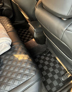 Phase 2 Motortrend (P2M) Checkered Carpet Race Floor Mats - Acura TSX CU1 CU2 (2009-2014)