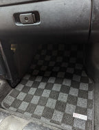 Phase 2 Motortrend (P2M) Checkered Flag Carpet Floor Mats Front - Toyota MR2 Spyder MRS SW30 (2000-2005)