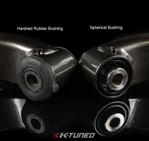 K-Tuned Front Lower Control Arms - Hardened Rubber Bushings - Honda Civic FA FD FG (2006-2011)